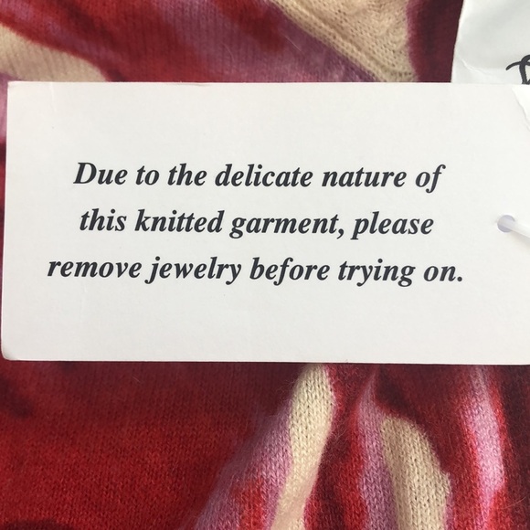 Chaus Silk Angora Rabbit Hair Blend Rose Cardigan NWT Medium - Picture 6 of 11